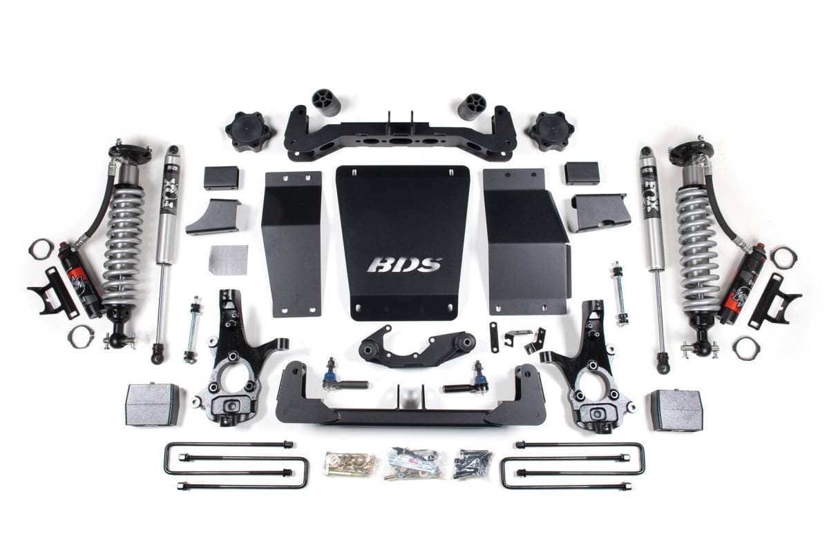 BDS Suspension 2014-2018 GM 1500 4wd 6" Suspension Lift Kit, Cast Steel, 3.5" Rear, Leaf Spring - BDS717PES