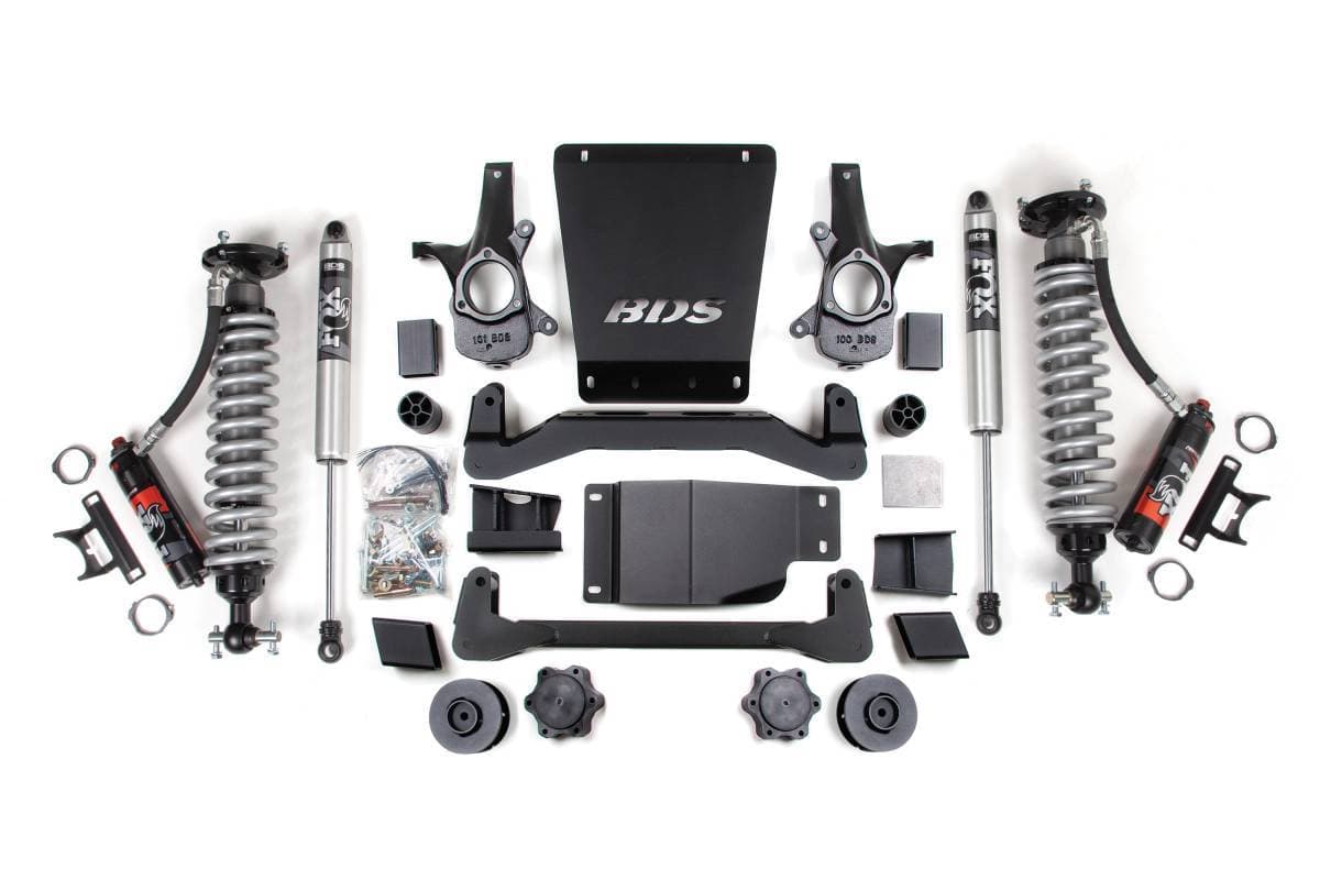 BDS Suspension 2007-2014 GM SUV 4wd 4" Suspension Lift Kit, 3" Rear, Coil Spring Spacer - 2.5 P - BDS900PSS