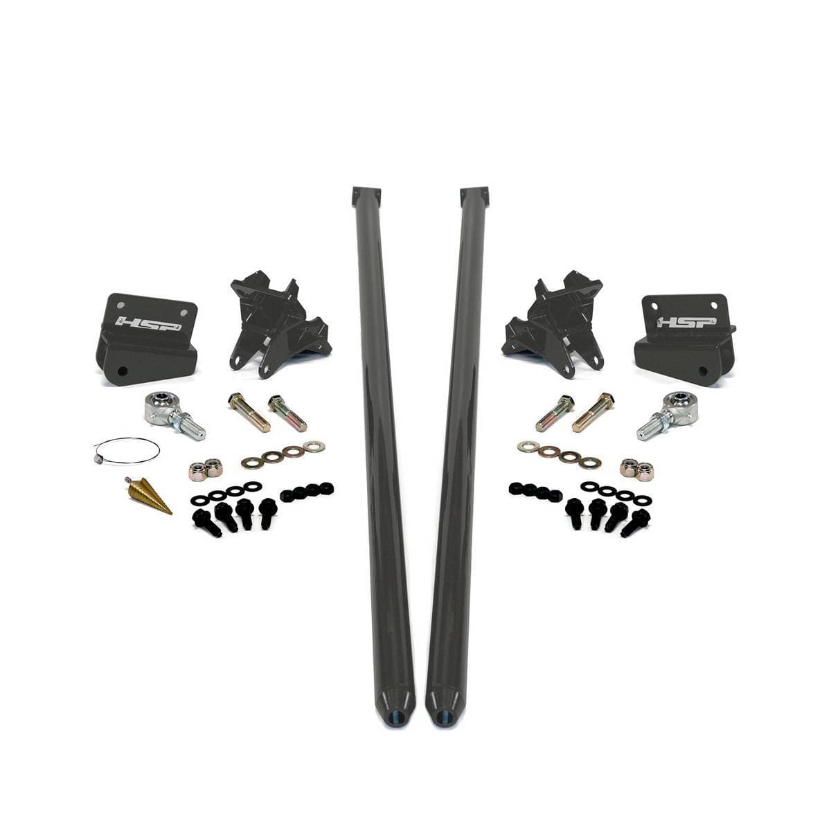 HSP 2011-2019 Chevrolet / GMC 58 inch Bolt On Traction Bars 4 inch Axle Diameter Kingsport Grey