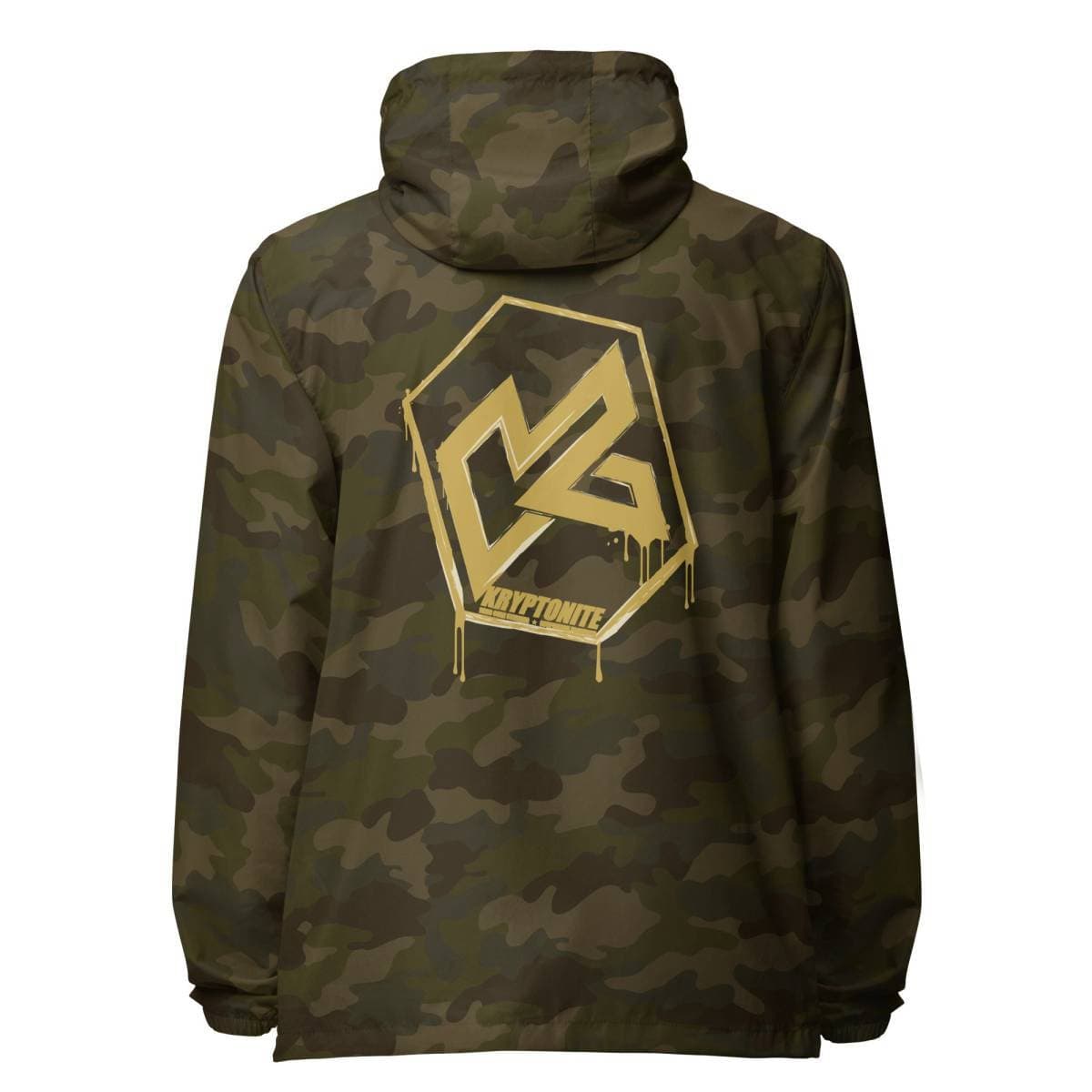 KRYPTONITE 'DRIPPING GOLD' WINDBREAKER - Forest Camo, Large