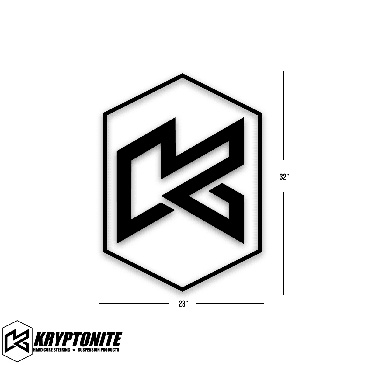 32" Kryptonite "K" - SILVER