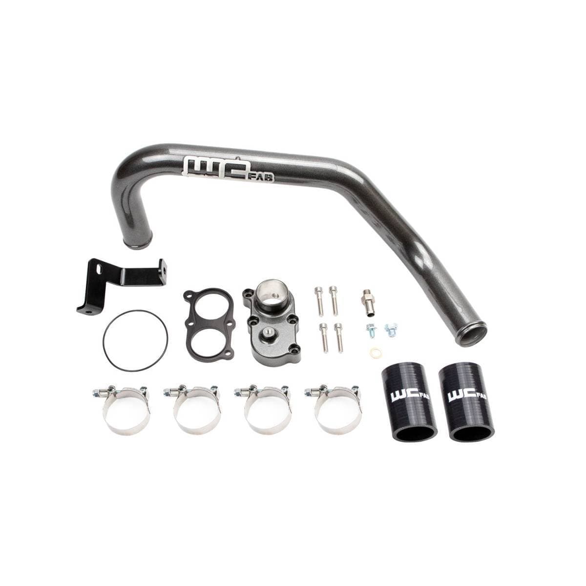 Wehrli 2006-2010 LBZ/LMM Duramax Top Outlet Billet Thermostat Housing and Upper Coolant Pipe Kit for DUAL CP3