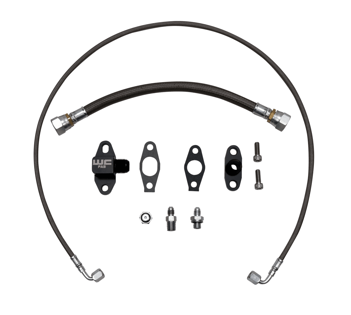 Wehrli LLY/LBZ/LMM/LML Duramax S300 Single Turbo Oil Line Kit