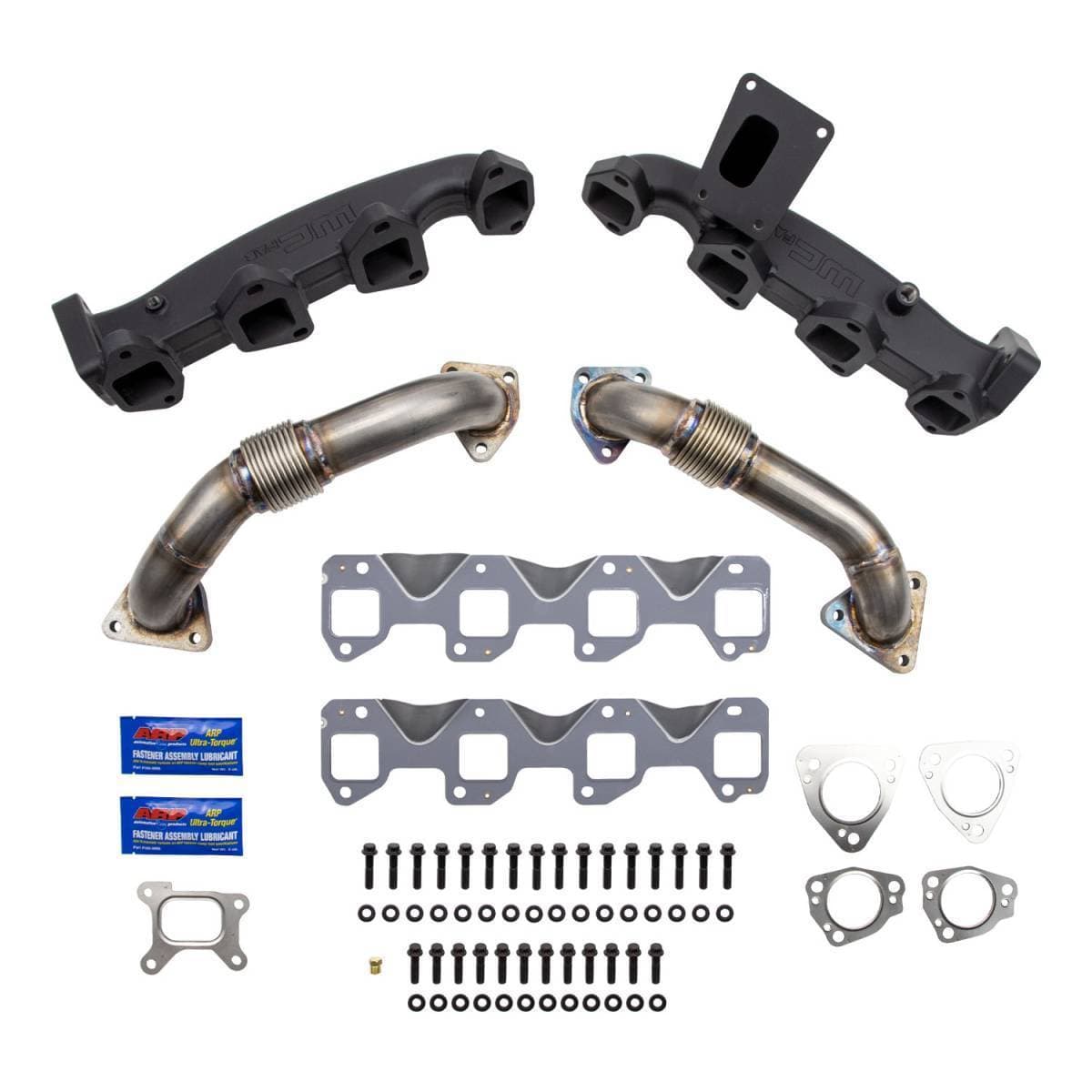 Wehrli 2017-2025 L5P Duramax Billet Exhaust Manifold & 2" Stainless Up Pipe Kit