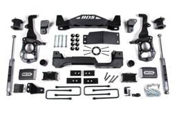 BDS Suspension 2021-2025 Ford F150 4wd, 4" Suspension Lift Kit, 3" Rear Lift, Block - 4" Strut  - BDS1583H