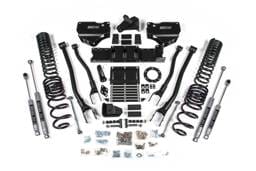 BDS Suspension 2019-2024 Ram 2500 4" 4-Link Gas - Rear Coil Springs - NX2 Shocks - BDS1675H