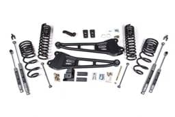 BDS Suspension 2014-2018 Ram 2500 4" Radius Arm Diesel - Rear Coil Spring - NX2 Shocks - BDS1762H
