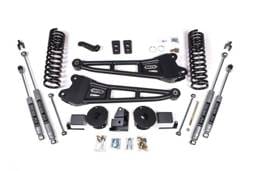 BDS Suspension 14-18 Ram 2500 4" Radius Arm Diesel - Rear Air Ride - NX2 Shocks - BDS1773H