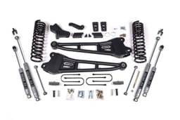BDS Suspension 2013-2018 Ram 3500 4wd 4" Radius Arm Suspension Lift Kit, 3" Rear, Block, Diesel - BDS1794FS