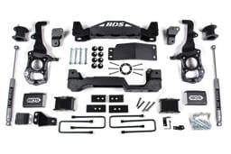 BDS Suspension 2021-2025 Ford F150 4wd, 6" Suspension Lift Kit, 4" Rear Lift, Block - 6" Strut  - BDS1900H