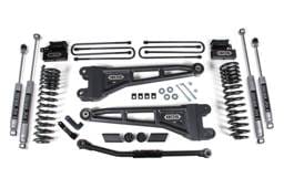BDS Suspension 2020-2022 Ford F-450 Super Duty 4wd 3" Radius Arm Suspension Lift Kit, 1" Rear L - BDS1915FS