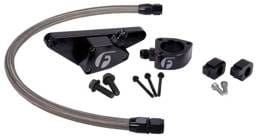Fleece Performance 03-07 Manual Transmission Cummins Coolant Bypass Kit w/ SS Braided Line - FPE-CLNTBYPS-CUMMINS-MAN-SS