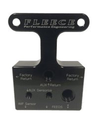 Fleece Performance 07.5-09 Dodge 6.7L Cummins 3rd Gen Fuel Distribution Block - FPE-FFD-RF-3G-67