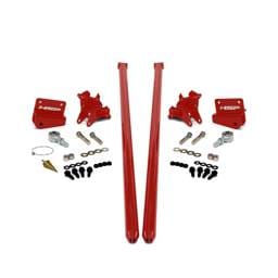 HSP 2011-2019 Chevrolet / GMC 58 inch Bolt On Traction Bars 4 inch Axle Diameter Flag Red