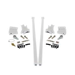HSP 2011-2019 Chevrolet / GMC 58 inch Bolt On Traction Bars 4 inch Axle Diameter Polar White
