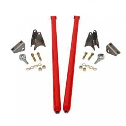 HSP 80 Inch Universal Traction Bars For Offset Leafspring 4 Inch Axle-Flag Red HSP Diesel