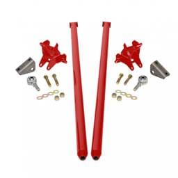 HSP 70 Inch Universal Traction Bars For Inline Leafspring 3.5 Inch Axle-Flag Red HSP Diesel