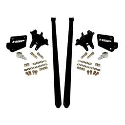 HSP Traction Bars For 2017.5-2022 Ford Powerstroke 6.7 Liter F250 Regular Cab Long Bed-Silk Stain Black