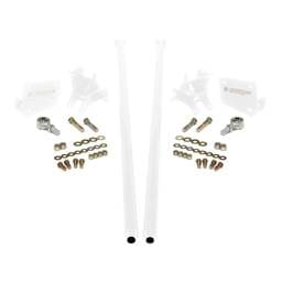 HSP Traction Bars For 2017.5-2022 Ford Powerstroke 6.7 Liter F250 Extended Cab Short Bed-Polar White
