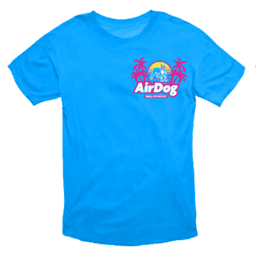 AirDog T Shirt Blue Tropic