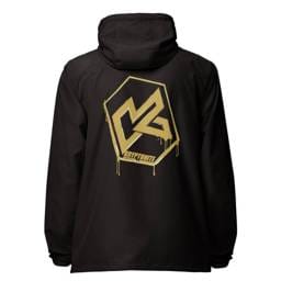 KRYPTONITE 'DRIPPING GOLD' WINDBREAKER - Black, Large
