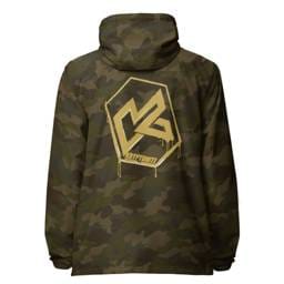 KRYPTONITE 'DRIPPING GOLD' WINDBREAKER - Forest Camo, Small