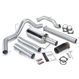 Banks Power 03-04 Dodge 5.9 SCLB/CCSB Cat Monster Exhaust System - SS Single Exhaust w/ Black Tip - 48640-B