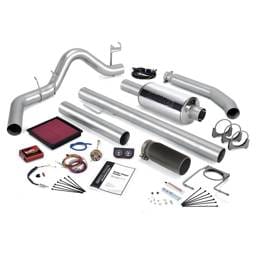 Banks Power 01 Dodge 5.9L 245Hp Ext Cab Stinger System - SS Single Exhaust w/ Black Tip - 49367-B
