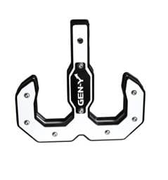 Gen-Y Hulk 2.0 16K Tow Hook 2in Shank - Black/White - GH-0069-W