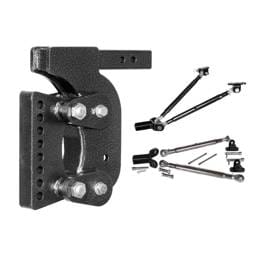 Gen-Y The Boss Torsion-Flex 2.5in Weight Distribution Shank 15in Drop 21K Hitch w/Stabilizer Kit - GH-1502
