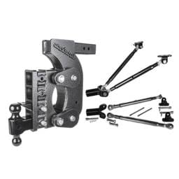 Gen-Y The Boss Torsion-Flex 2.5in Receiver 15in Drop Hitch w/Dual-Ball/Pintle Lock/Stab Kit - GH-1524