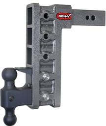 Gen-Y Mega Duty 2.5in Shank 12in Drop 3.5K TW 32K Hitch w/GH-0161 Dual-Ball/Pintle Lock - GH-1625