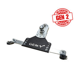 Gen-Y 18-19 GM Short/Long Bed GoosePuck II 5in Offset Ball Puck Mount 25K TW w/Safety Chain Anchors - GH-21015