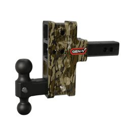Gen-Y Mega Duty 2in Shank 5in Offset Drop 2K TW 16K Hitch w/GH-051 Dual-Ball - Mossy Oak - GH-214-MO