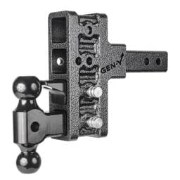 Gen-Y Mega Duty 2in Shank 5in Offset Drop 1.5K TW 10K Hitch w/GH-031 Dual-Ball/GH-032 Pintle Lock - GH-424