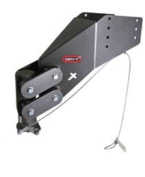 Gen-Y Executive Torsion-Flex Auto Rhino 5th Wheel Pin Box Rep w/Gooseneck 2-5/16in Coupler - GH-8066AL