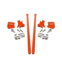 HSP 2001-2010 Chevrolet / GMC 58 inch Bolt On Traction Bars 3.5 inch Axle Diameter M&M Orange