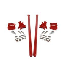 HSP 2001-2010 Chevrolet / GMC 75 inch Bolt On Traction Bars 3.5 inch Axle Diameter Flag Red