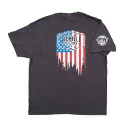 Wehrli Men's T-Shirt- Flag Logo Dark Heather 