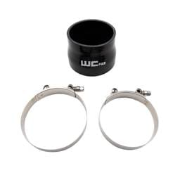 Wehrli 3.5" x 4" ID Straight Reducer x 3" Long Silicone Boot and Clamp Kit