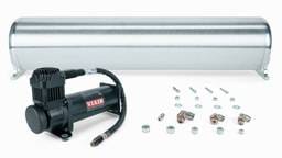 Air Lift 28in FLO Tank w/ Viair 444c Black Compressor (Incl. Fittings & Tank Mounting Hardware) - 27769