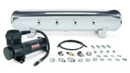 Air Lift 4 Gal. 7-Port Tank w/ Viair 444b Blk Compressor (Incl. Fittings & Mounting Hardware) - 27807