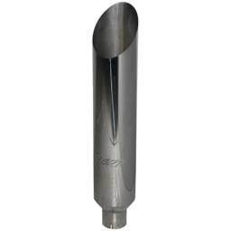 MBRP Exhaust 1 pc Stack 8" Angle Cut 36" Mirror Polished T304, 5" inlet B1810