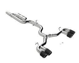 MBRP 2022 Volkswagen Golf R MK8 3in Cat-Back Quad Rear w/ Carbon Fiber Tips Valve Delete Exhaust - S46123CF