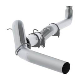 2001-2004 GM HD MBRP Exhaust 5 Down Pipe Back, Single Side, No Muffler, AL S60210PLM