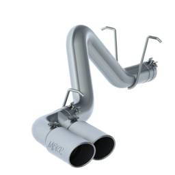 MBRP 11-15 Chevy/GMC 2500/3500 4in Filter Back Dual Outlet Single Side Alum Exhaust System - S6033AL