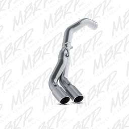 MBRP Exhaust 4" Filter Back, Dual Outlet Single Side, AL S6166AL