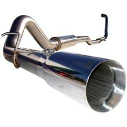 MBRP Exhaust 4" Turbo Back, Single Side (Stock Cat) Exit, T304 S6206304