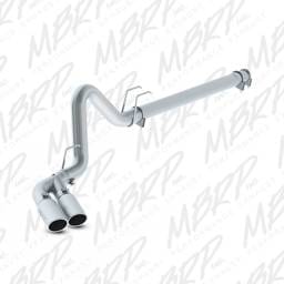 MBRP Exhaust 4 Filter Back, Dual Outlet Single Side, T304 S6243304
