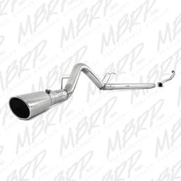 MBRP Exhaust 4" Filter Back, Single Side Exit, T409 + Down Pipe S6282409